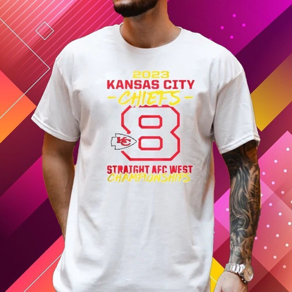 2023 Kansas City Chiefs AFC West Champions Graphic T-Shirt Football Fan Casual